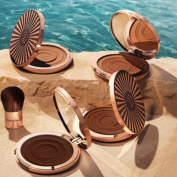 (NIB)- Charlotte Tilbury -Beautiful Skin Sun-Kissed Glow Bronzer-2 Medium - Picture 7 of 9